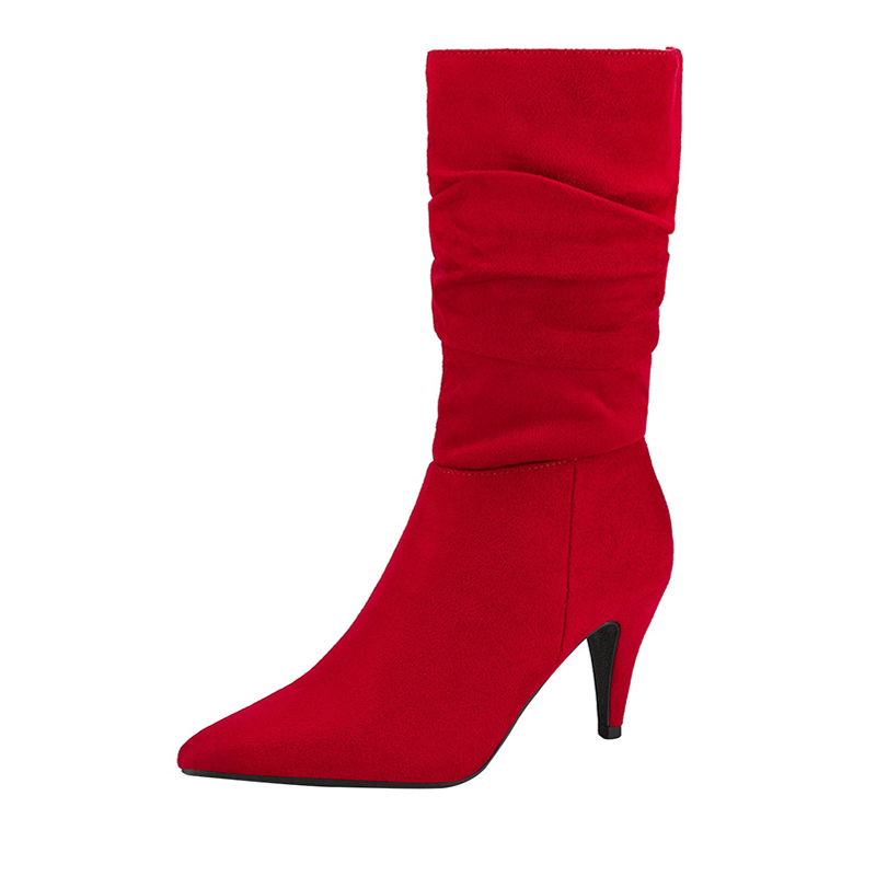 Pointed toe hotsell mid calf boots